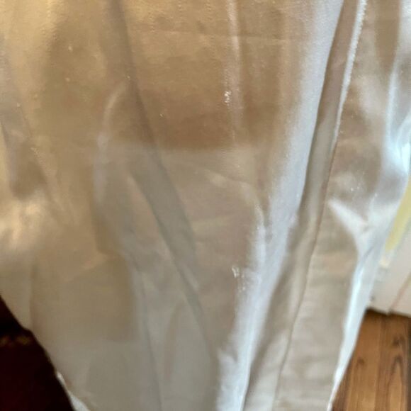 VTG Victoria Secret 🌺COQUETTE-Style🌺 Robe White with Baby Pink Appliqué Collar - Picture 11 of 12